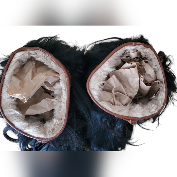 GUCCI Yeti Siberian Goat Hair Black Fur Vintage winter boots with COA - Picture 13 of 16